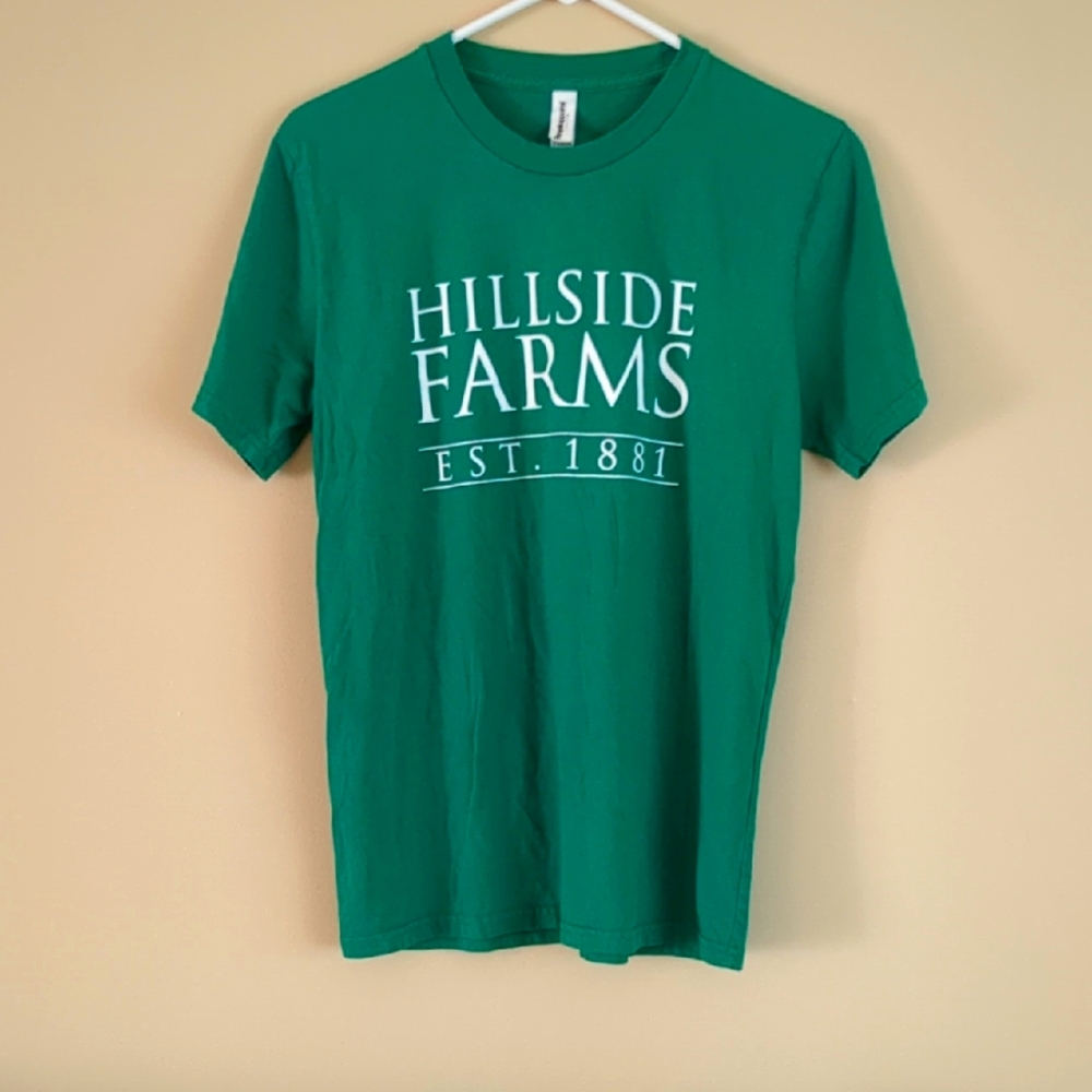 Medium Cotton Green Hillside Farms Tee T-Shirt Royal Apparel Shirt
